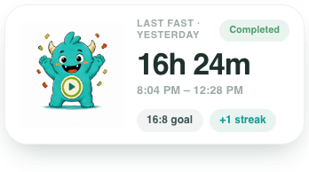 Last fast recap widget